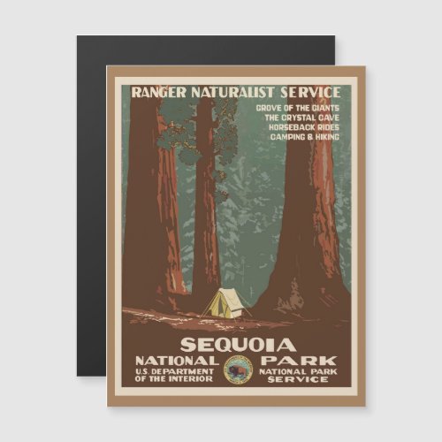 Sequoia National Park Magnetic Card