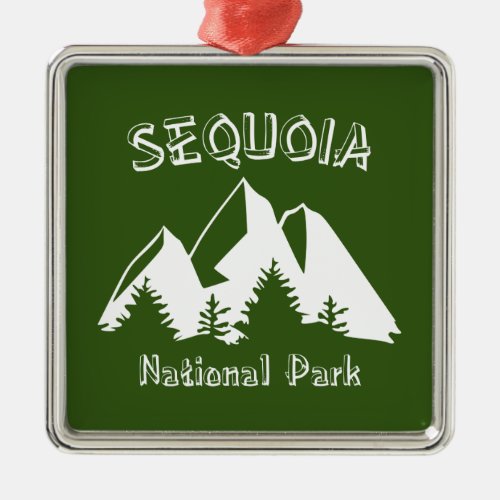 Sequoia National Park Metal Ornament