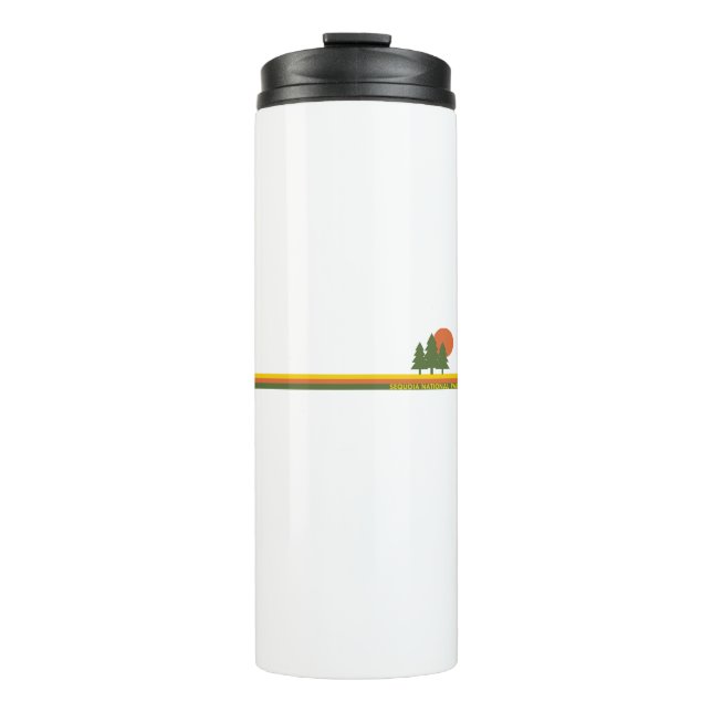 Sequoia National Park Pine Trees Sun Thermal Tumbler (Front)