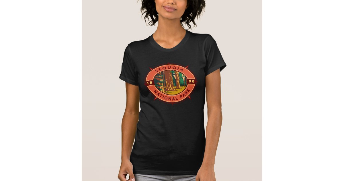 Sequoia National Park T-Shirt Vintage Souvenir Gift Tee Men Women