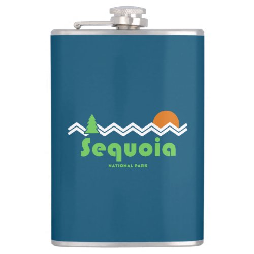 Sequoia National Park Retro Flask