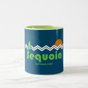 Sequoia National Park Retro Two-Tone Coffee Mug