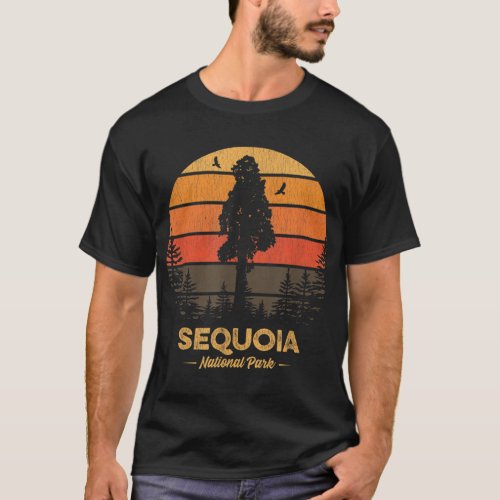 Sequoia National Park Retro Vintage Souvenir T_Shirt