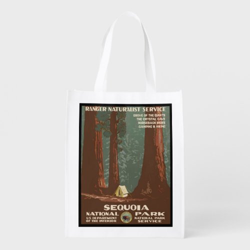 Sequoia National Park Reusable Grocery Bag
