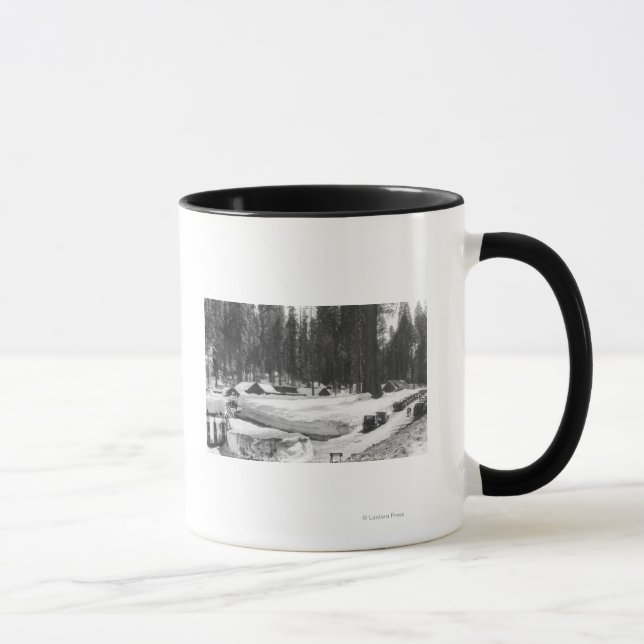 Sequoia National Park Snow Scene in Village Mug (Right)