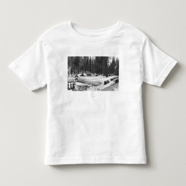 Sequoia National Park Snow Scene in Village Toddler T-shirt (Front)