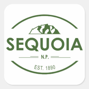 Sequoia National Park Square Sticker