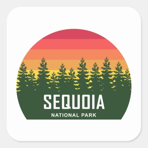 Sequoia National Park Square Sticker