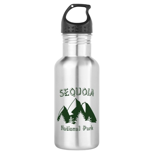Sequoia National Park Stainless Steel Water Bottle (Front)