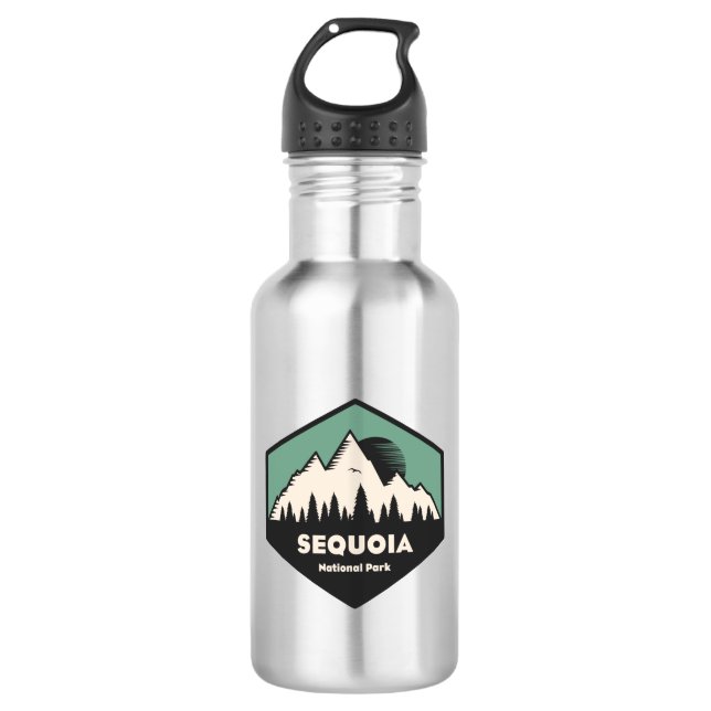 Sequoia National Park Stainless Steel Water Bottle (Front)
