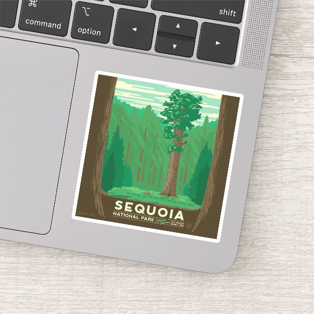 Sequoia National Park Sticker (Detail)