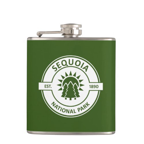 Sequoia National Park Sun Trees Flask