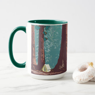 Sequoia National Park Tent Camping Mug