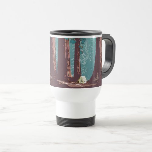 Sequoia National Park Tent Camping Travel Mug