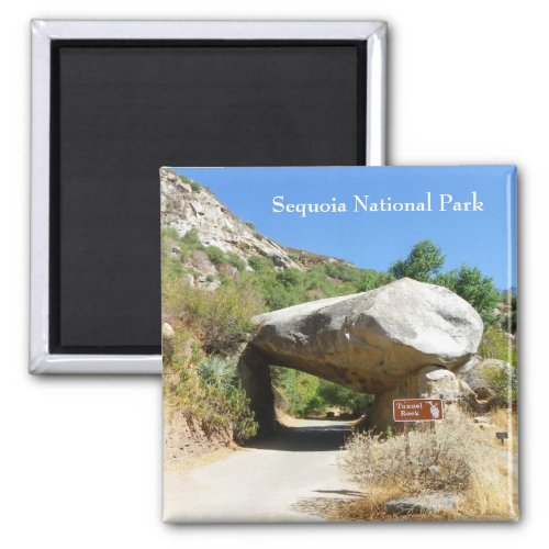 Sequoia National ParkTunnel Rock Magnet Magnet