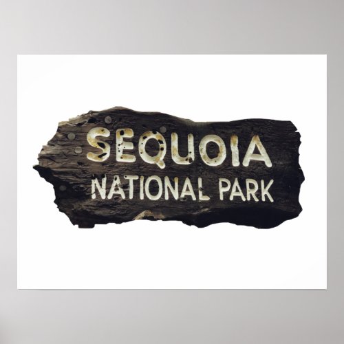 Sequoia National Park Wooden sign