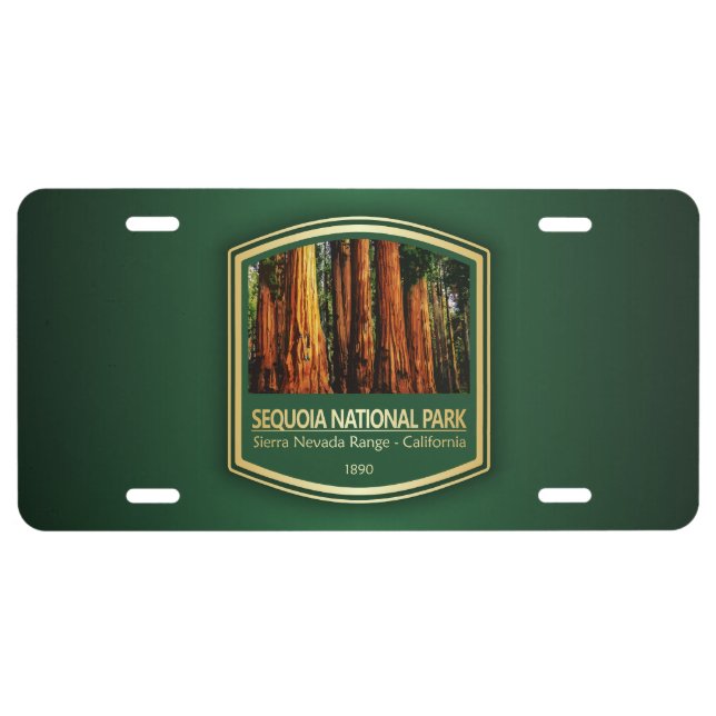 Sequoia NP (PF1) License Plate (Front)