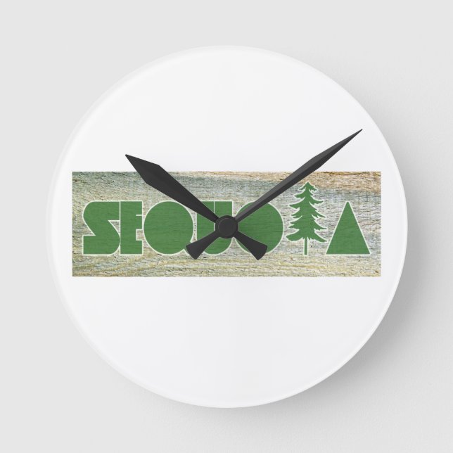 Sequoia Round Clock (Front)