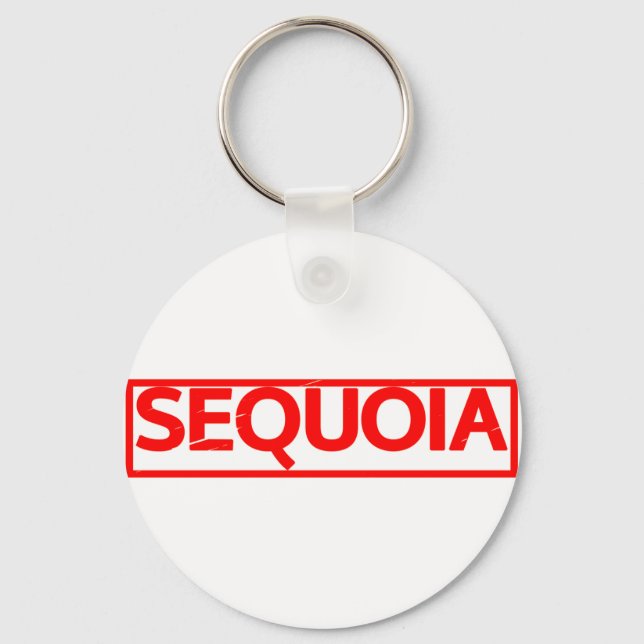 Sequoia Stamp Keychain (Front)