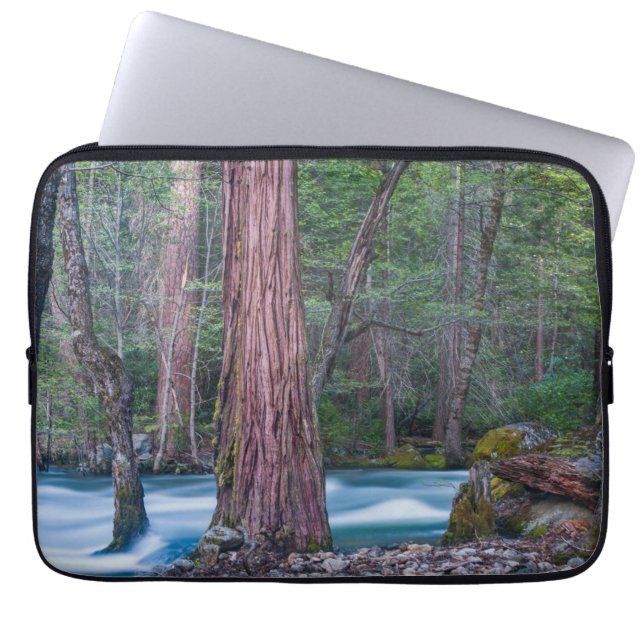 Sequoias & Merced River Yosemite National Park, CA Laptop Sleeve (Front)