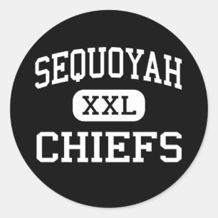 Sequoyah - Chiefs - High School - Canton Georgia Classic Round Sticker