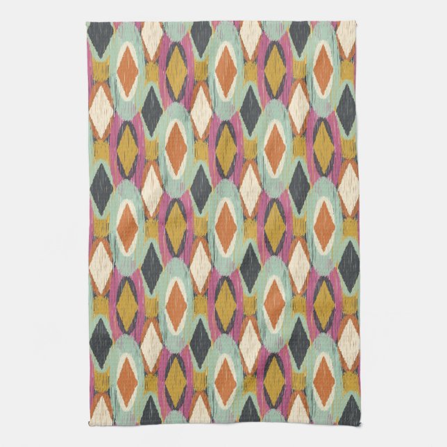 Sequoyah Oval Ikat Towel (Vertical)