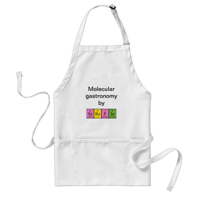 Serafin periodic table name apron (Front)