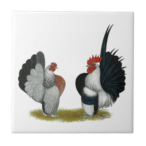 Serama Bantams Ceramic Tile