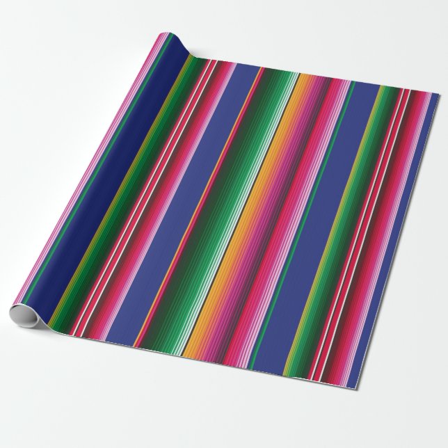 Serape Fiesta Wrapping Paper (Unrolled)
