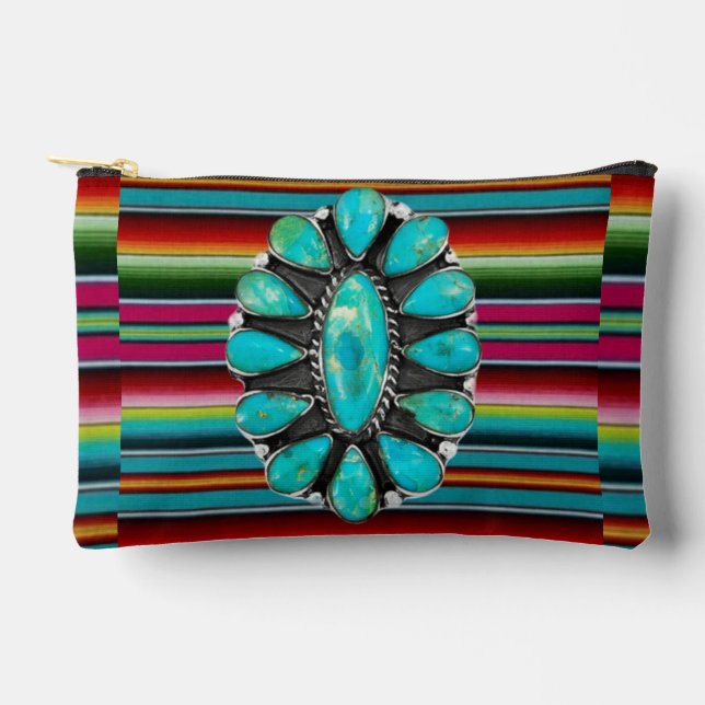 Serape gem accessory pouch (Front)