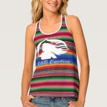 Serape Print Tank Top - White B&B Logo