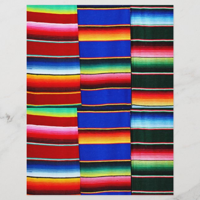 Serape stripes origami paper (Front)