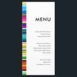 Serape Summer Stripes | Wedding Menu<br><div class="desc">A set of serape pattern wedding menu cards in an open and minimal style with autumn themed colors.</div>