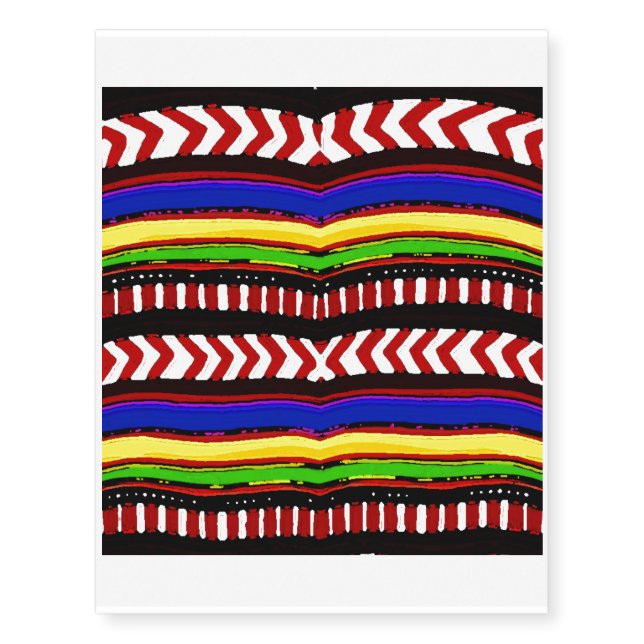 Serape Temporary Tattoo (Front)