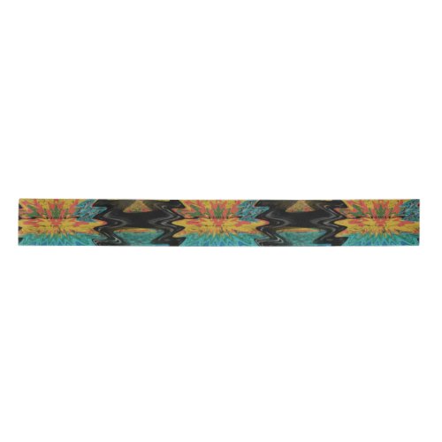 Serape Tribal Southwest Red Pattern Satin Ribbon