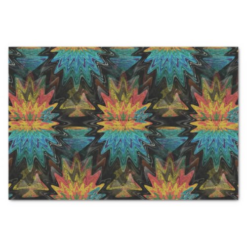 Serape Tribal Southwest Red Pattern Tissue Paper