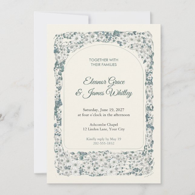 Seraph Apse Wedding Invitation (Front)
