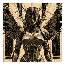 Seraph Engel in stone armor - Geometric