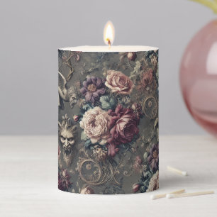 Seraph Hunting – Gothic Ritual in Tapestry Pillar Candle