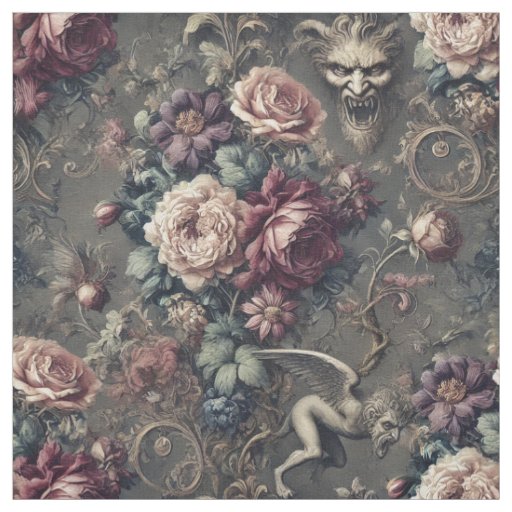 Seraph Hunting – Gothic Victorian Statement Tile Fabric