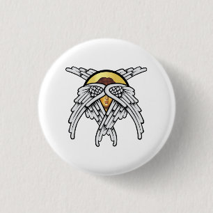 Seraphim Angel Silver Button