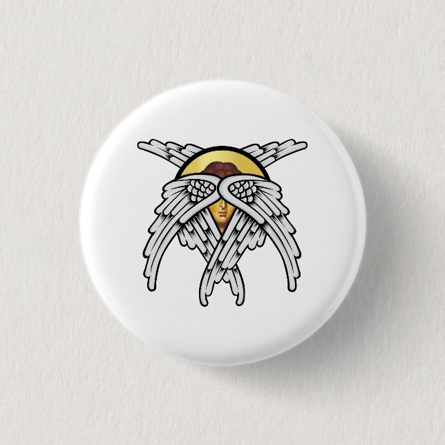 Seraphim Angel Silver Button (Front)