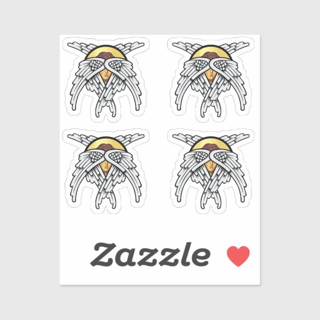 Seraphim Angel Silver Sticker (Sheet)