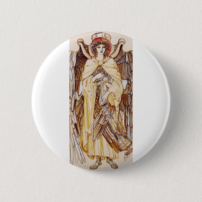 Seraphim Angel surround the Divine Throne Button (Front)