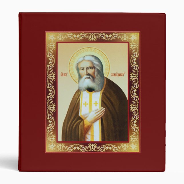 Seraphim of Sarov 3 Ring Binder (Front)