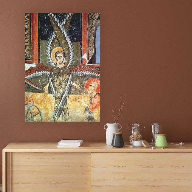 Seraphim purifying the lips of Isaiah Canvas Print (Creator Uploaded)