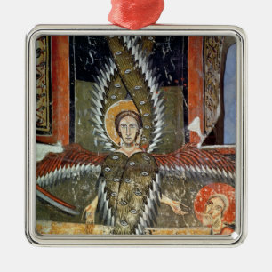 Seraphim purifying the lips of Isaiah Metal Ornament