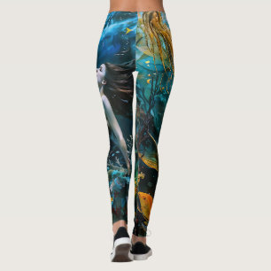 “Seraphina” – Beautiful Mystical Mermaid Leggings