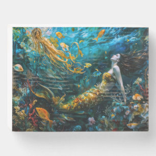 “Seraphina” – Beautiful Mystical Mermaid Wooden Box Sign