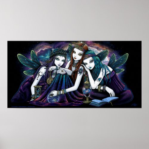 Seraphina Celestial Angels Nebula Fairy Poster